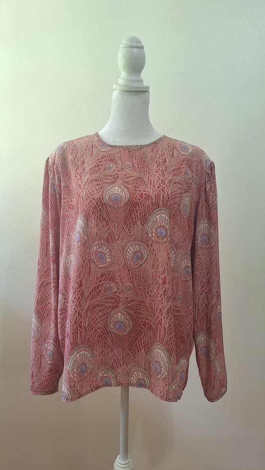 Blusa Campus Casual Rosada (vintage) 1980