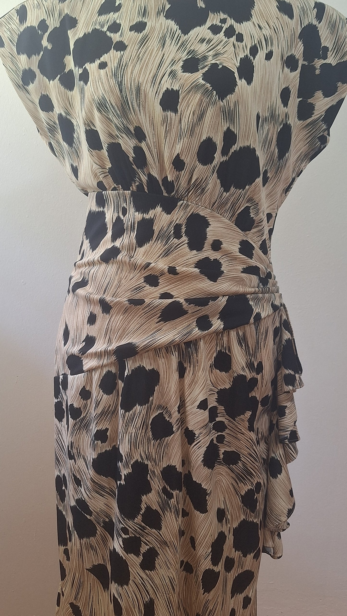 Vestido SENECA Vintage (crema con manchas negras)