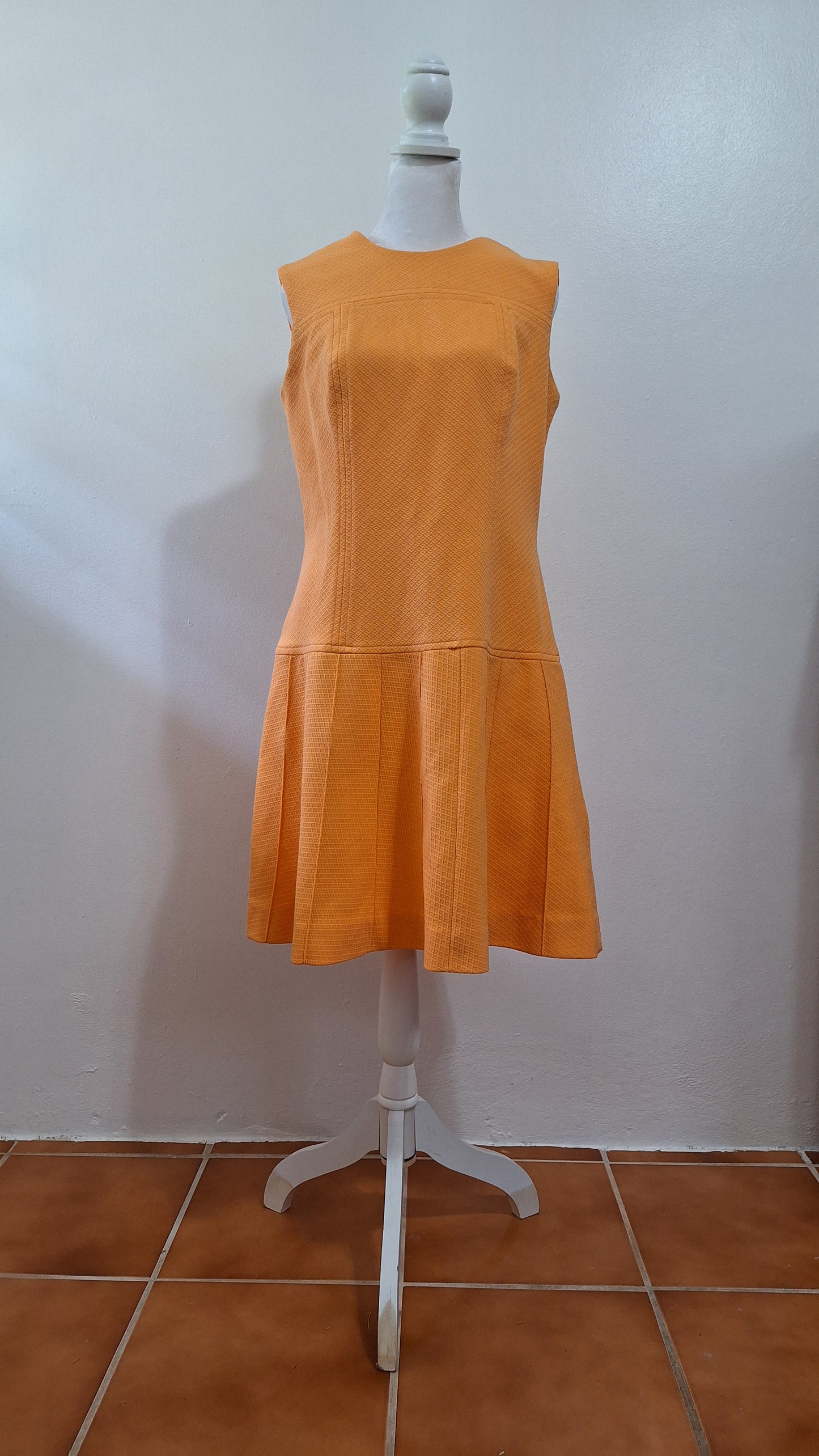 Vestido Melocotón Vintage del año 1970