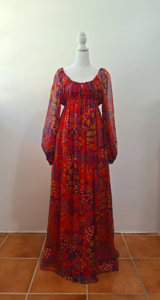 Vestido Vintage de Scott Barrie 1970